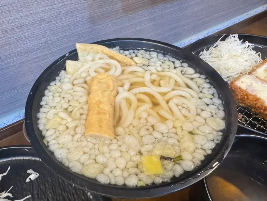 Cross-section of cheese katsu packed with cheese