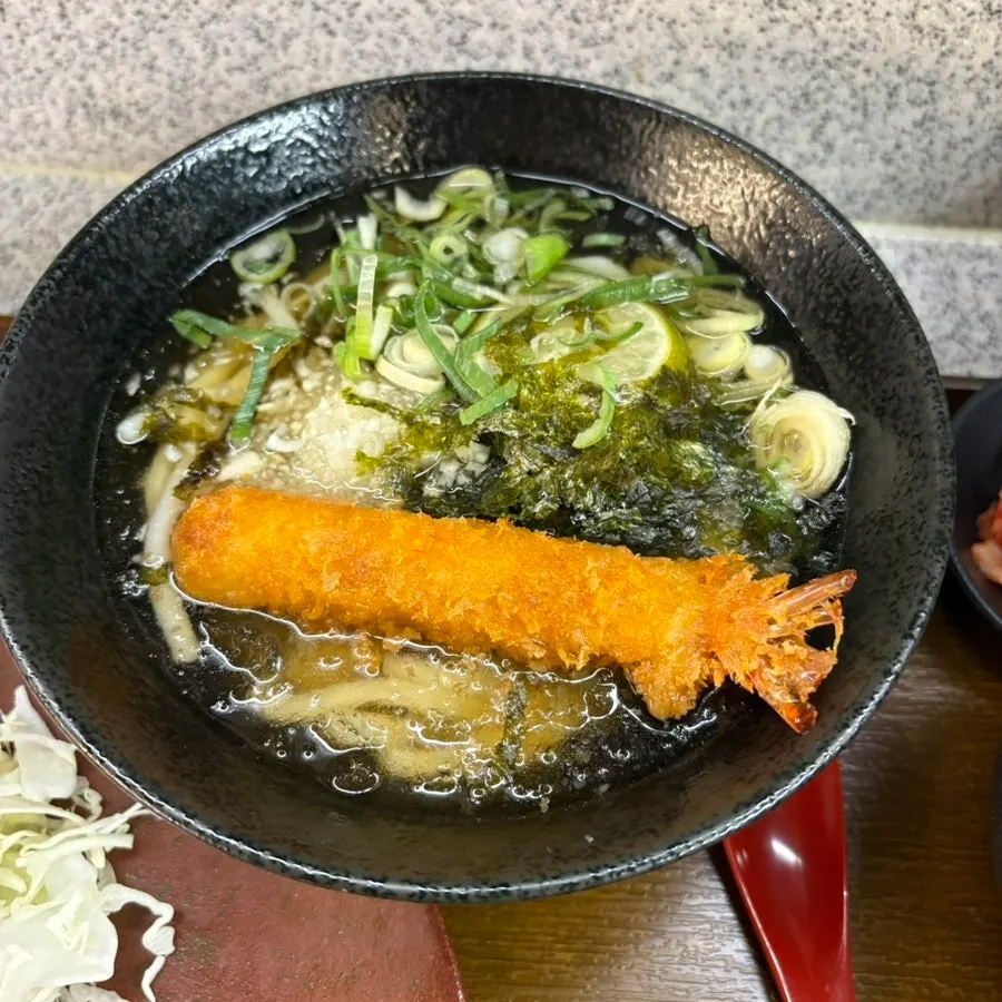시원하게 나온 냉우동 한 그릇
