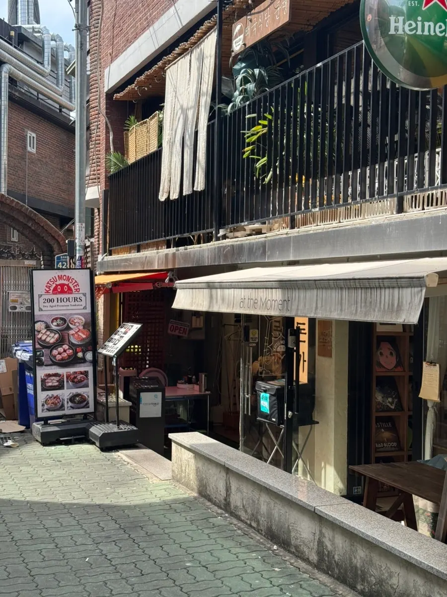 Casual, clean interior of Katsu Monster Yeonnam Main Branch