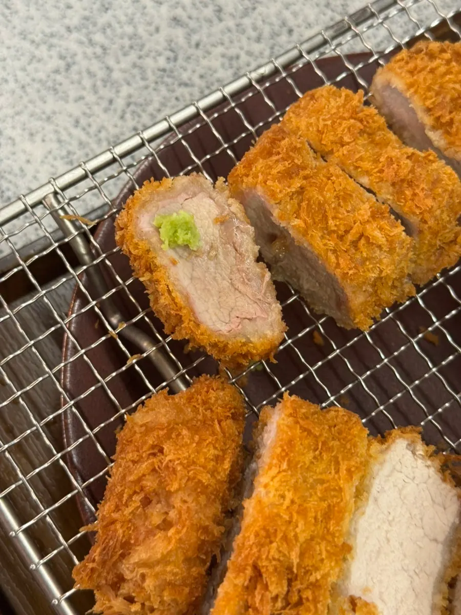 A piece of soft fillet katsu