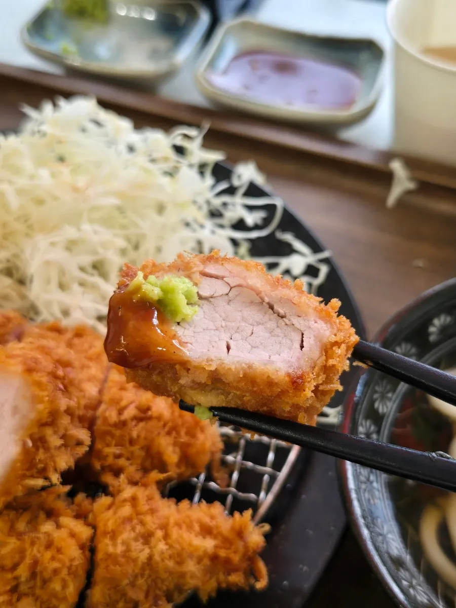 겉바속촉 히레카츠 한 조각