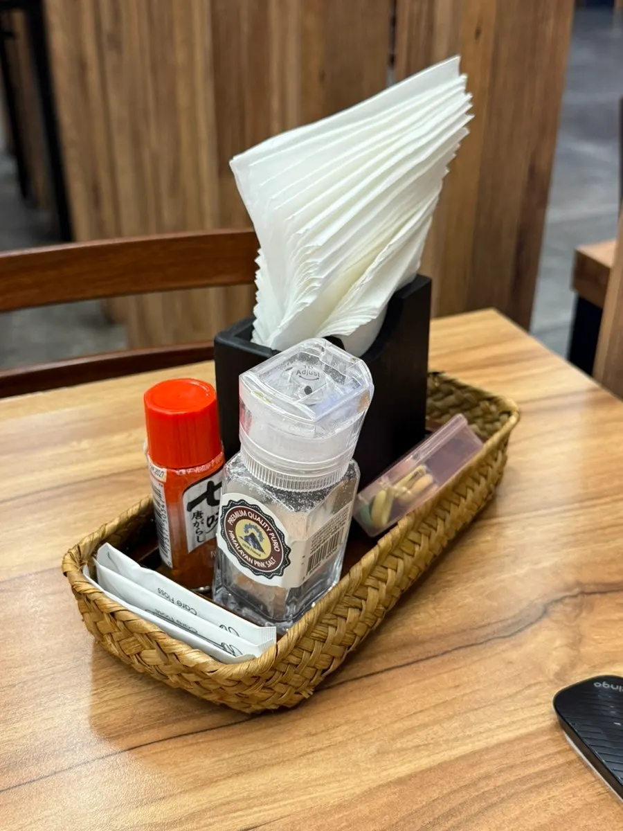 Full table of the mozzarella cheese katsu set with extra sides