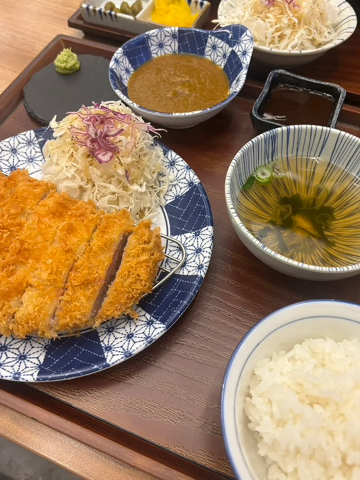 Katsu Shokudo's signature loin katsu set