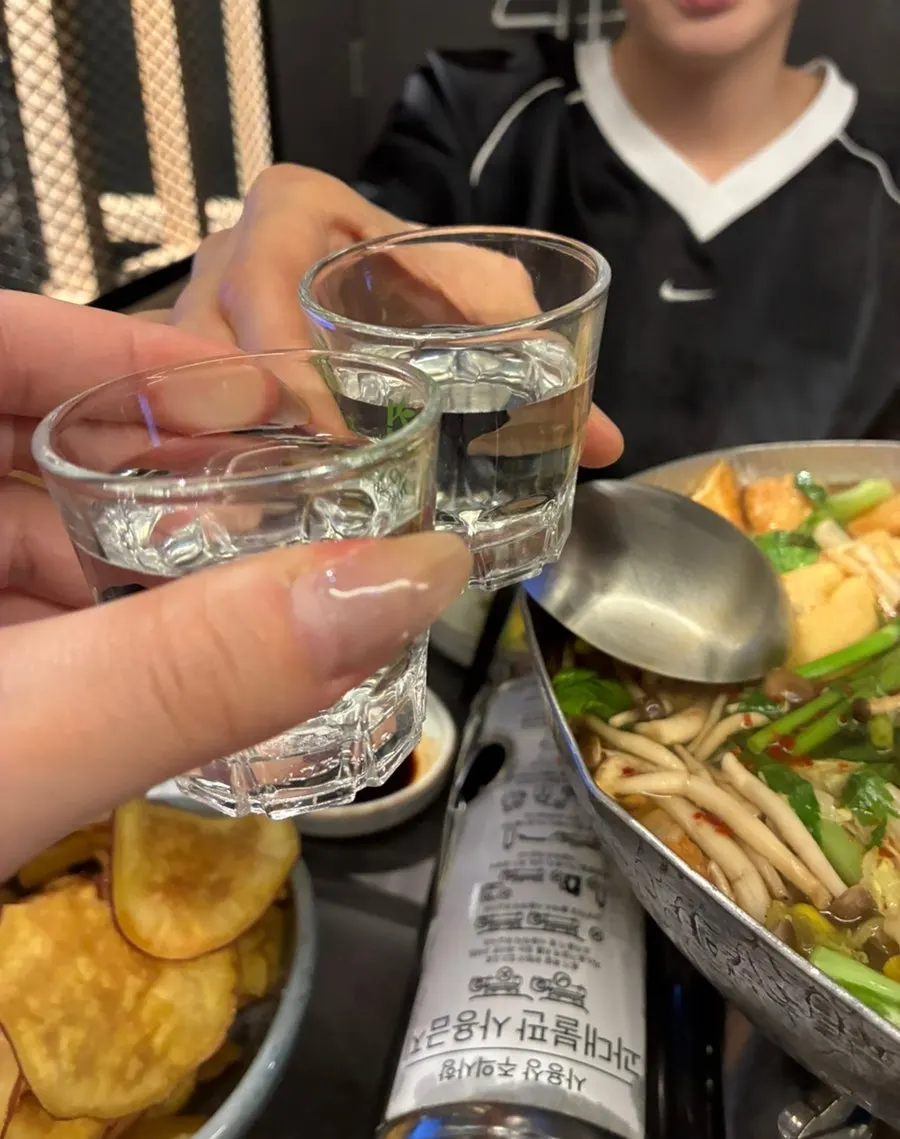 An evening spread at this izakaya near Junghwa Station