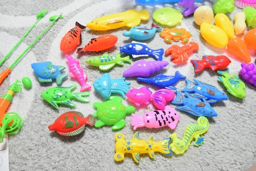 Finished inflatable tube and fish play