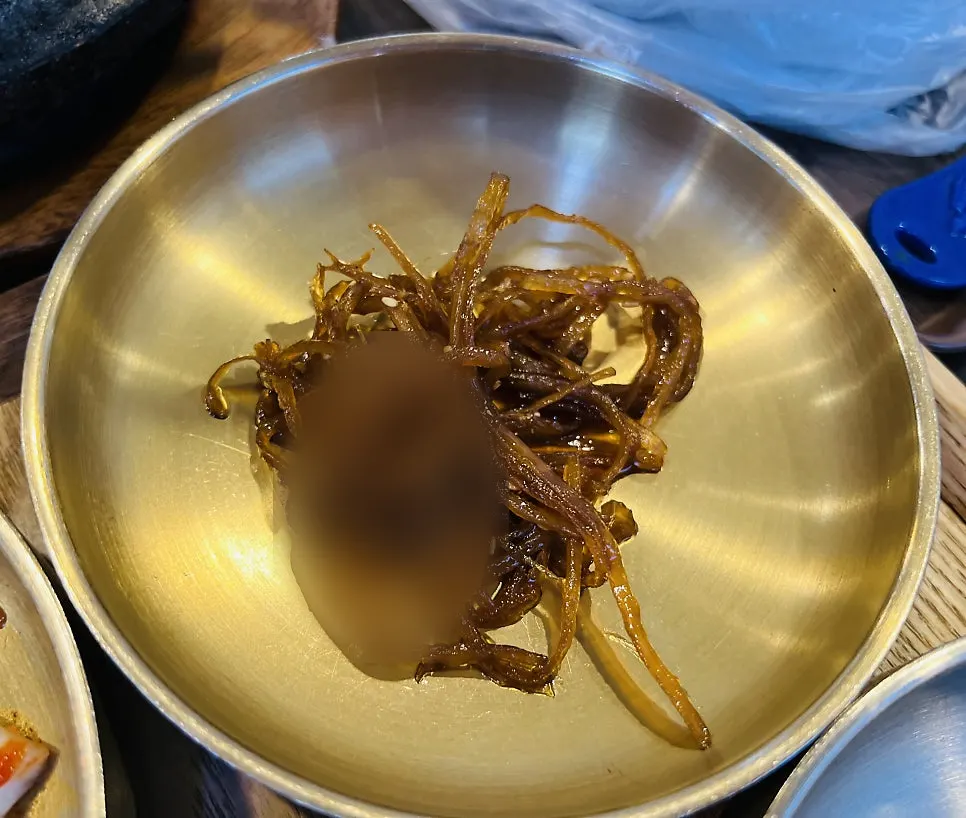진미채와 감자조림 반찬