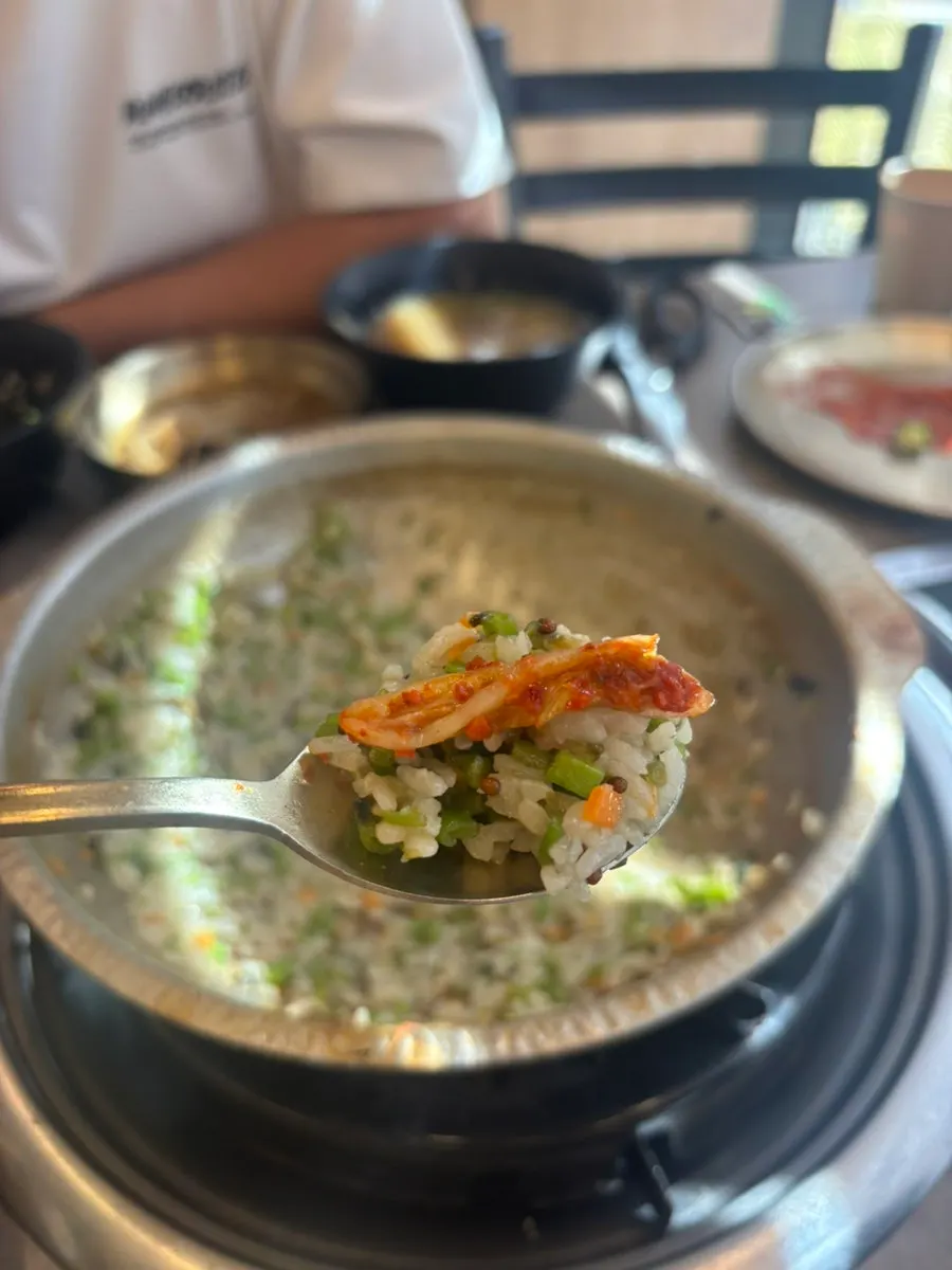 Gimpo Geumssal fried rice packed with minari