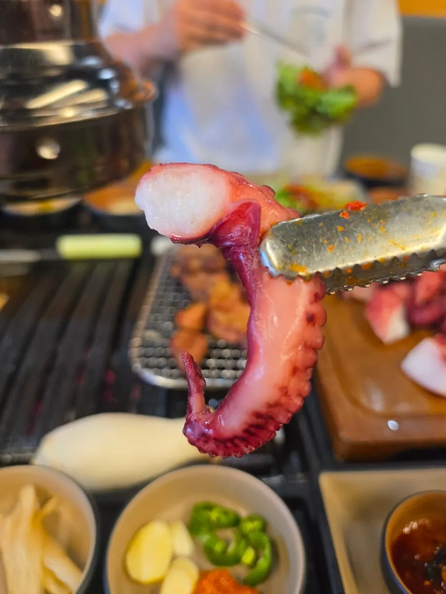 6 dipping sauces alongside grilled rib fingers