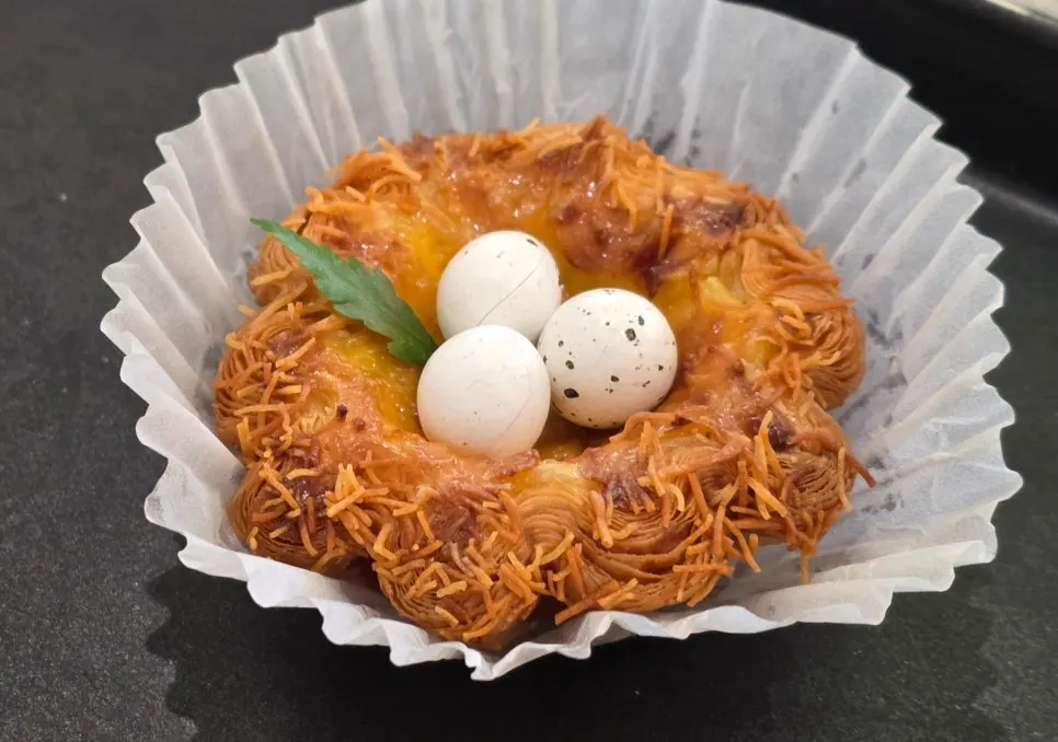 Choco-egg tart at The Nillai
