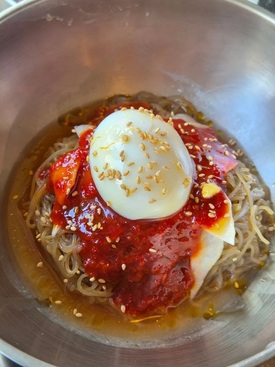 Bibim naengmyeon at Gim Sukseong Hapjeong Branch