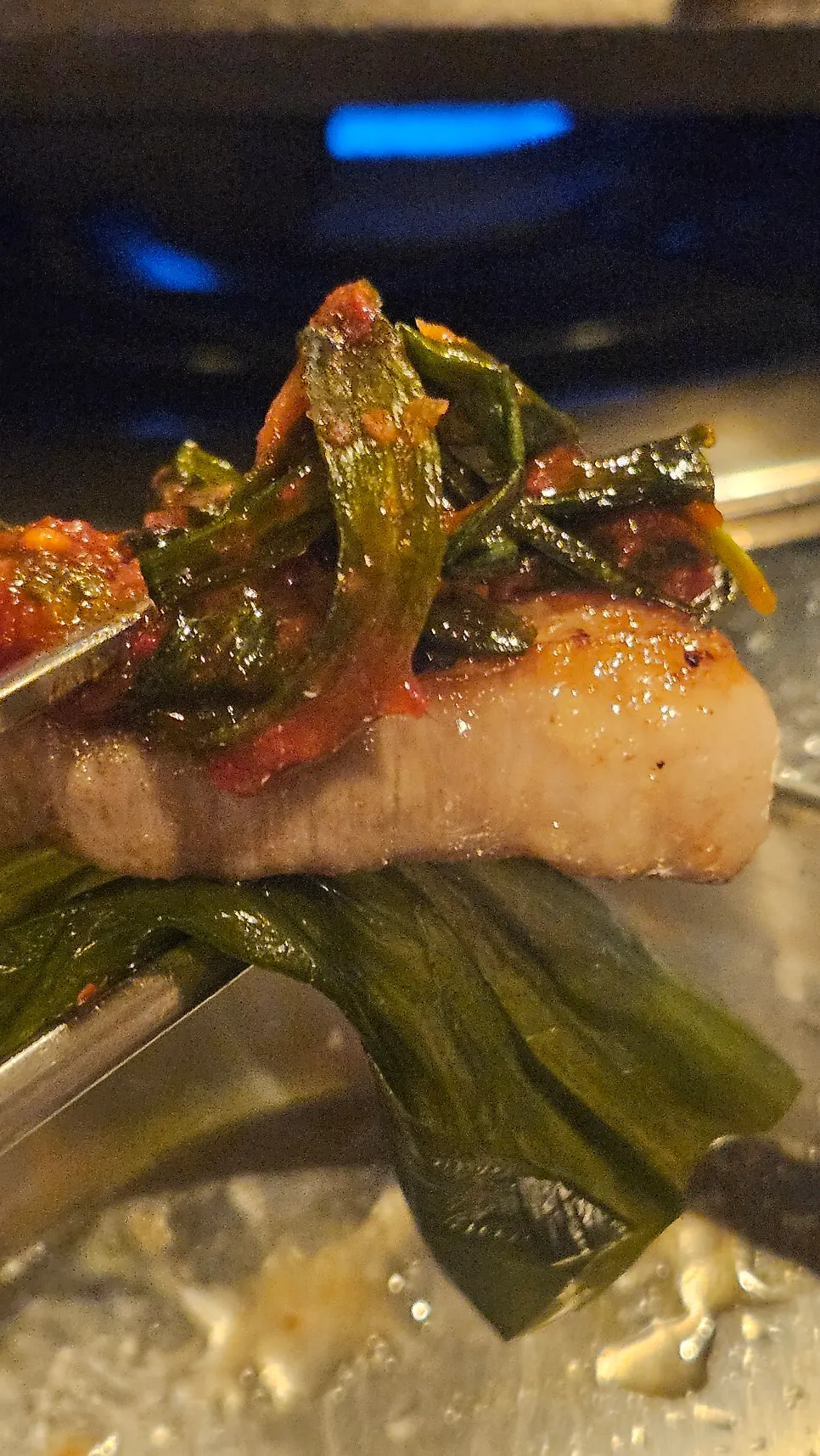 Close-up of grilled gabrisal