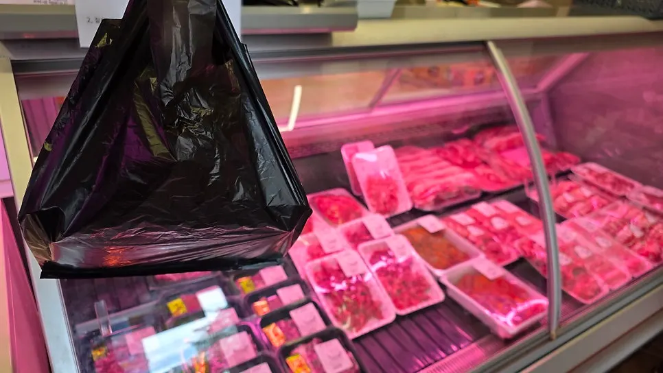 Meat display inside King Kong Butcher Shop
