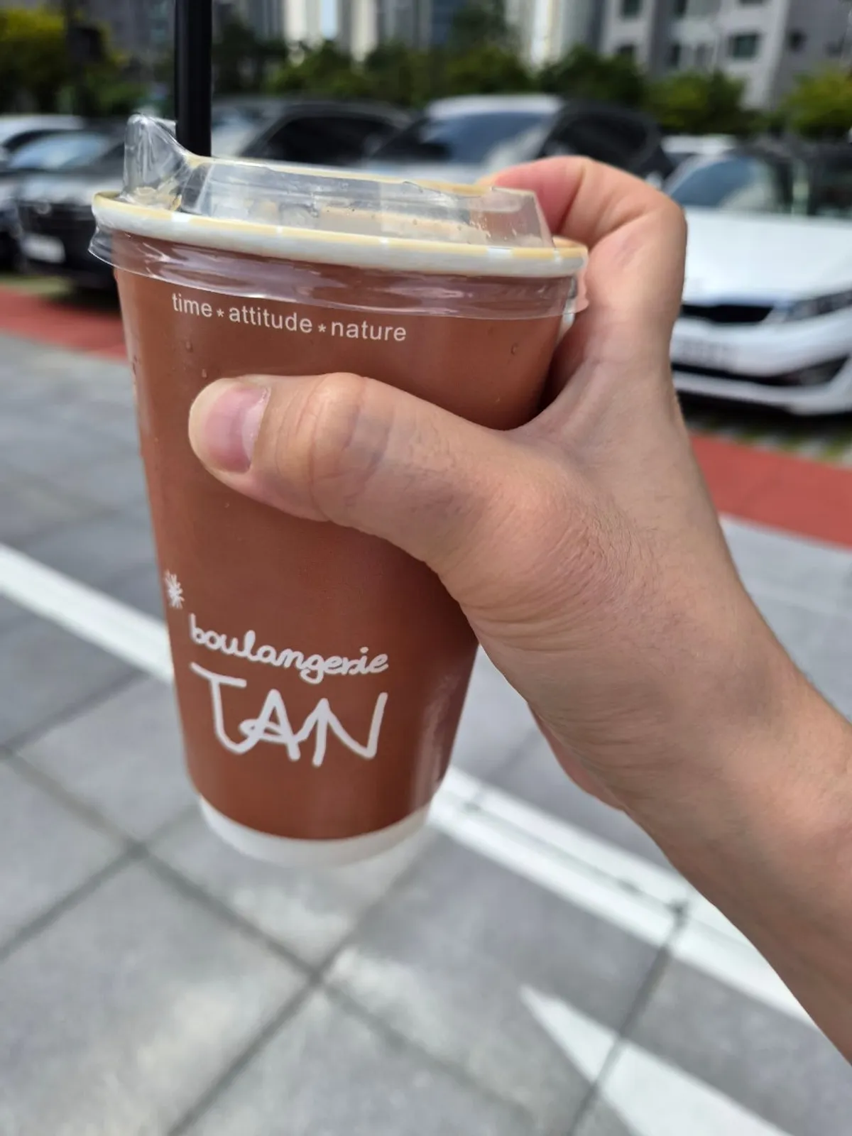 Bread and coffee brought home from Boulangerie Tan's KINTEX branch
