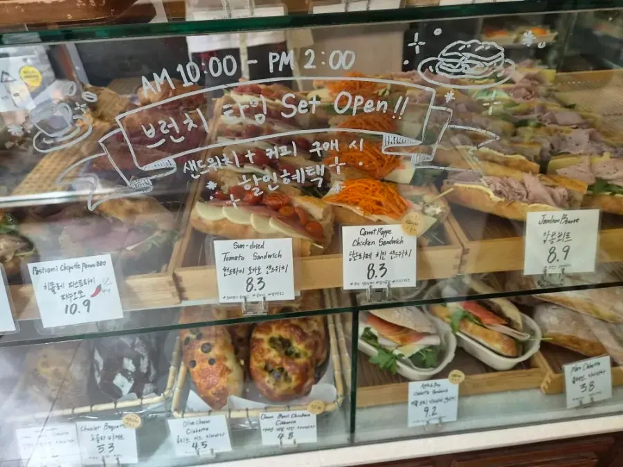 A spread of several kinds of bread together