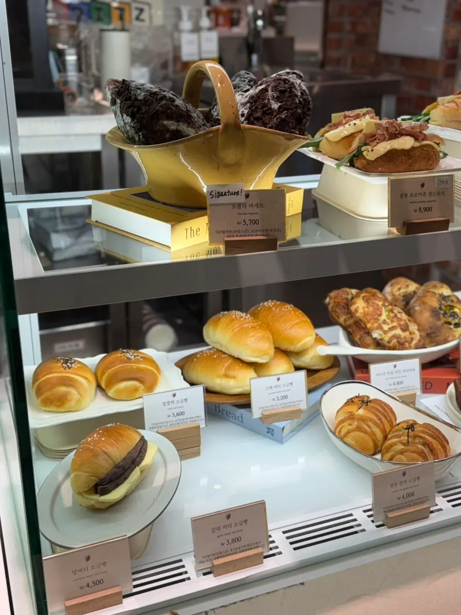 Display of salt bread sandwiches showing generous fillings