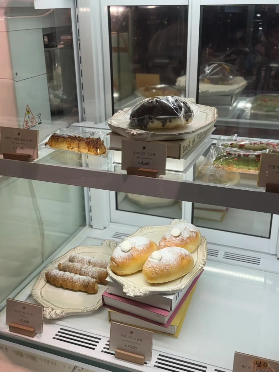 Various sandwich types displayed at Boulangerie Tan