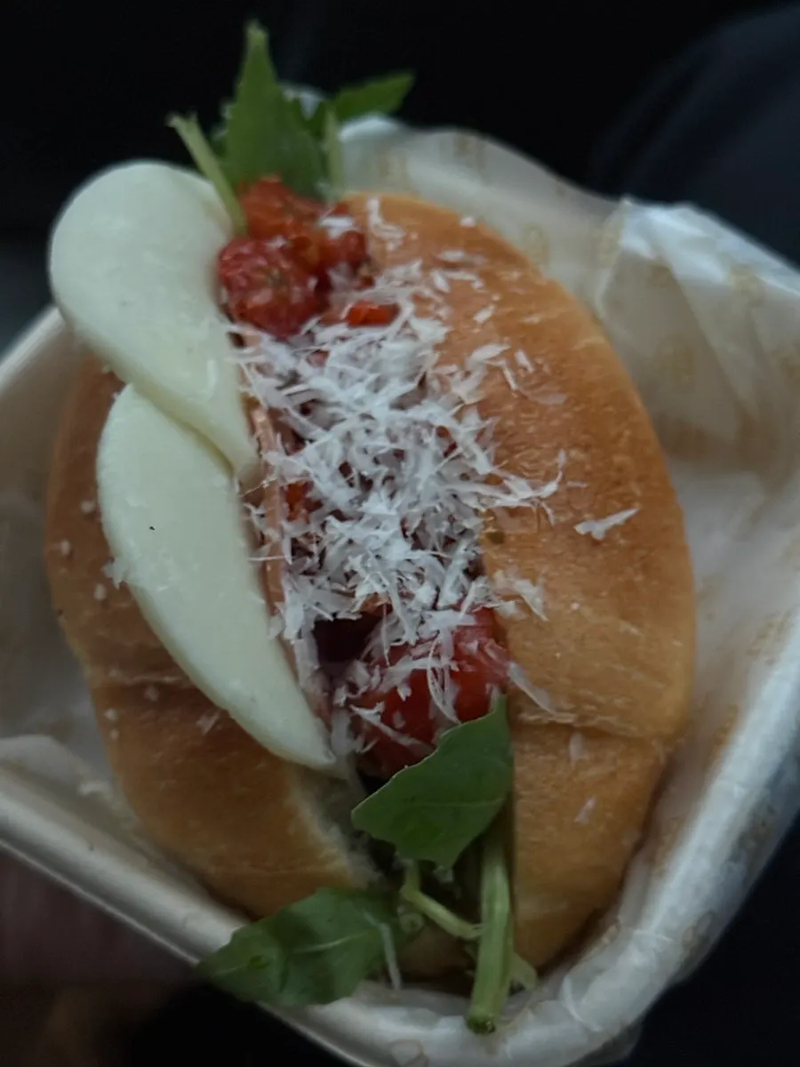 Sandwich made with salt bread instead of a baguette