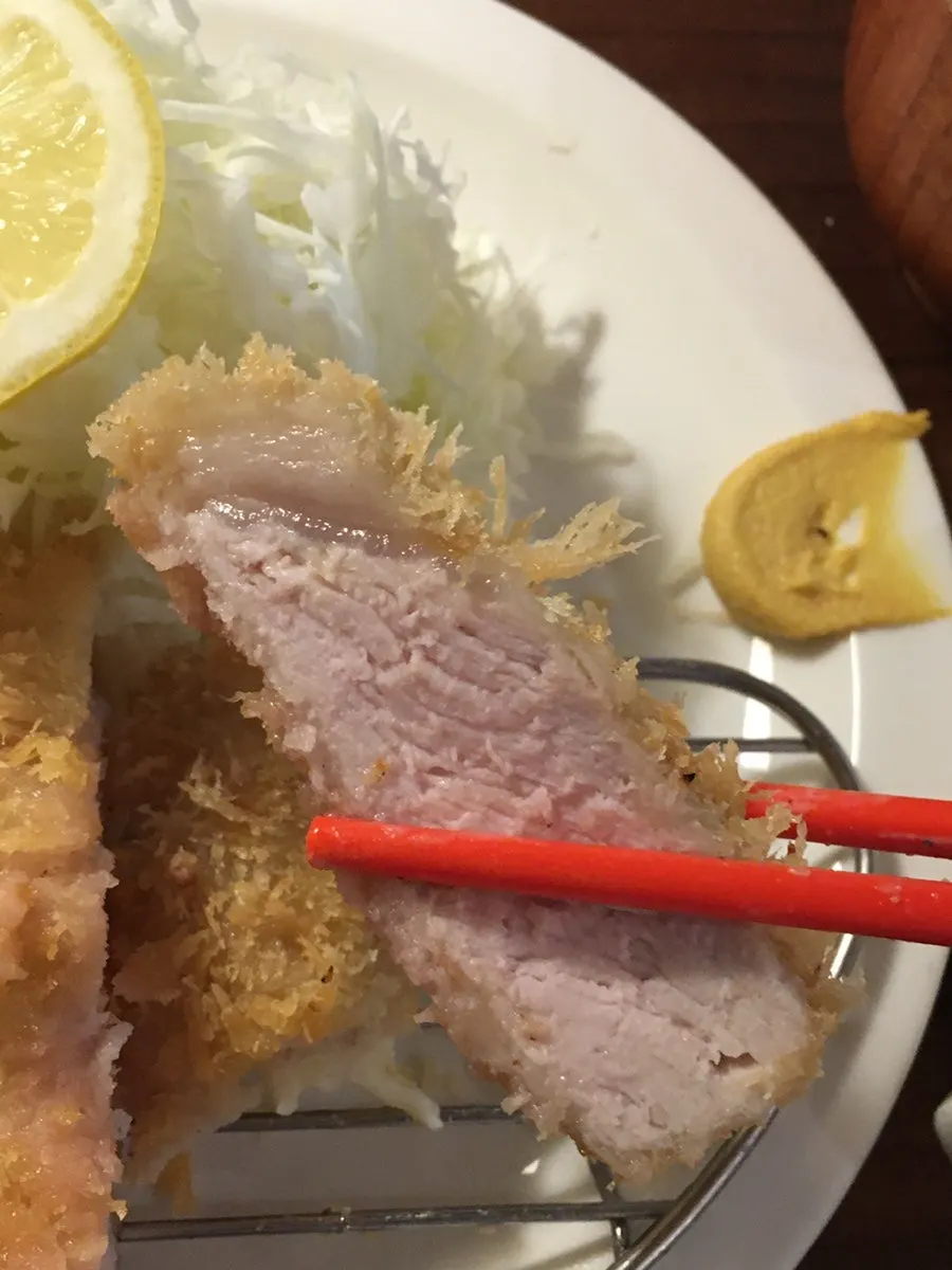 A plate of oven-roasted rosukatsu