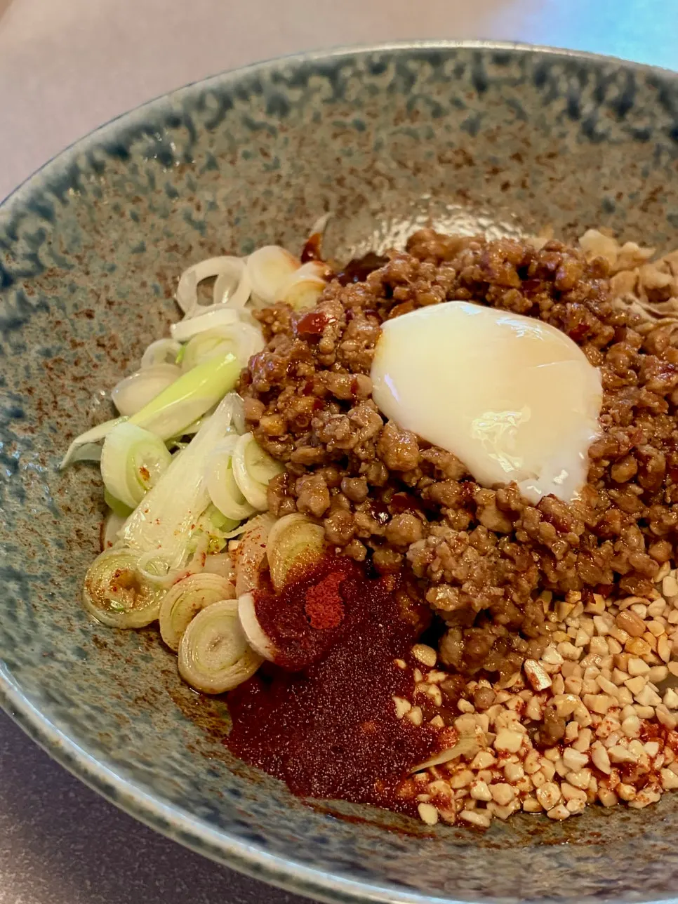 Mala yupodong finished with poured hot oil