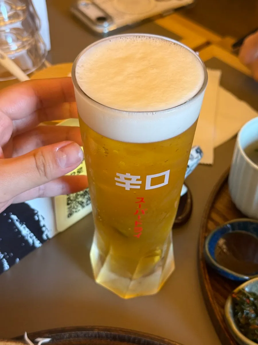 Asahi draft beer yang dipesan di Kitto