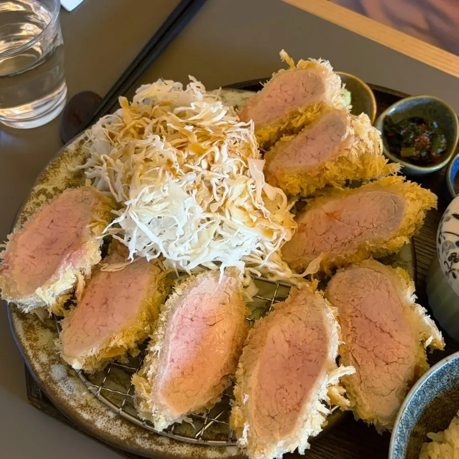 Kitto katsu set meal table setting