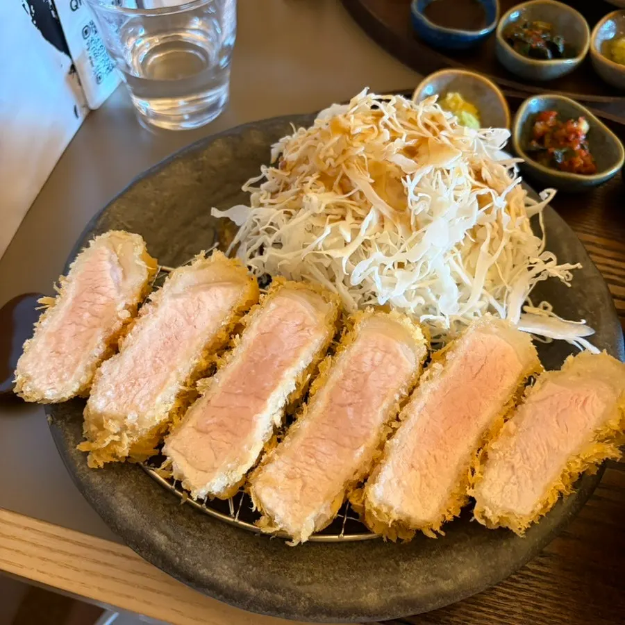 Special tenderloin katsu with rosy-pink juices