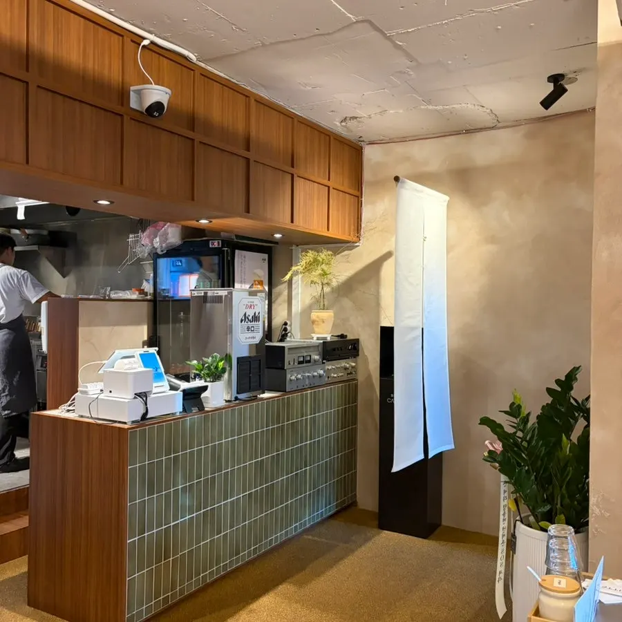 Interior of Kitto under cozy lighting