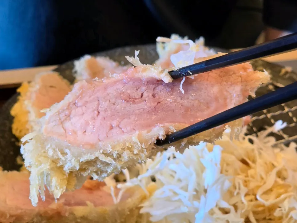 A piece of Kitto katsu tasted plain, without sauce