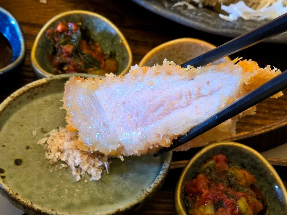 Katsu dipped in natural Maldon salt
