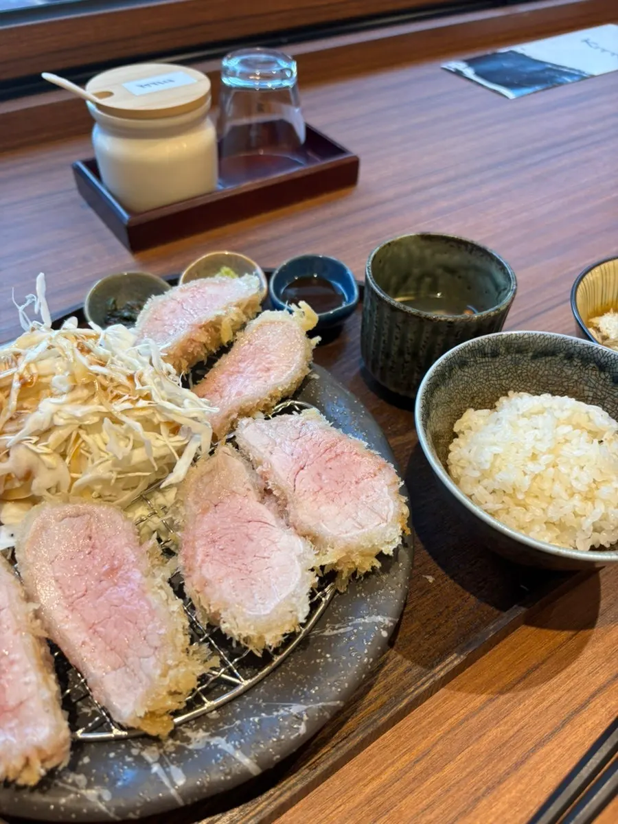 Full meal spread with rice, soup, and side dishes
