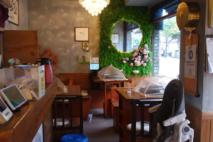 Gwangseonjip interior in the early evening