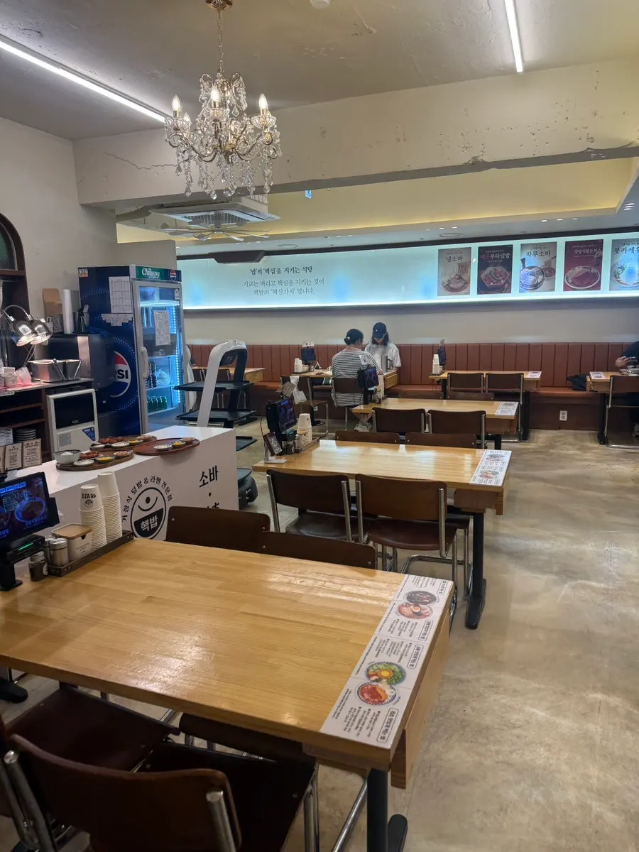 Entrance to the 2nd floor dining room of Hekbap Kkachisan Branch