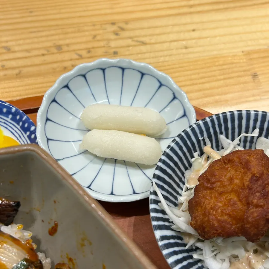 Sweet fried rice cake served as dessert