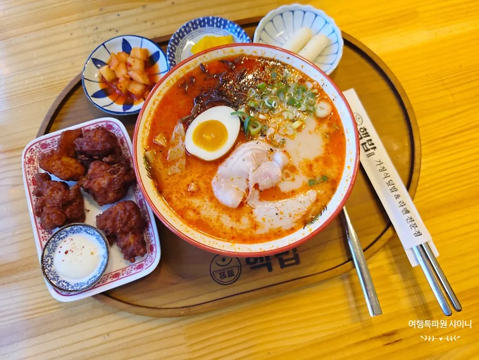 Karai ramen and zaru soba served together