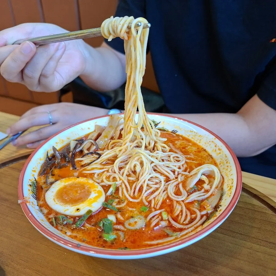 고명이 올라간 카라이라멘 한 그릇