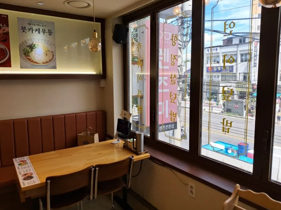 Counter area busy with delivery and takeout orders