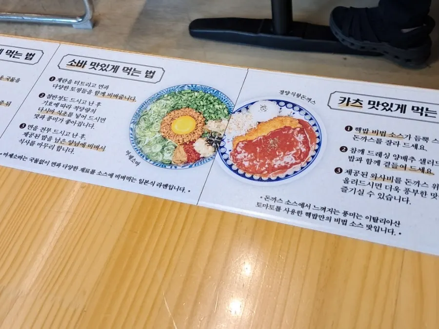 Spicy series menu listing buta don and Western-style pork cutlet