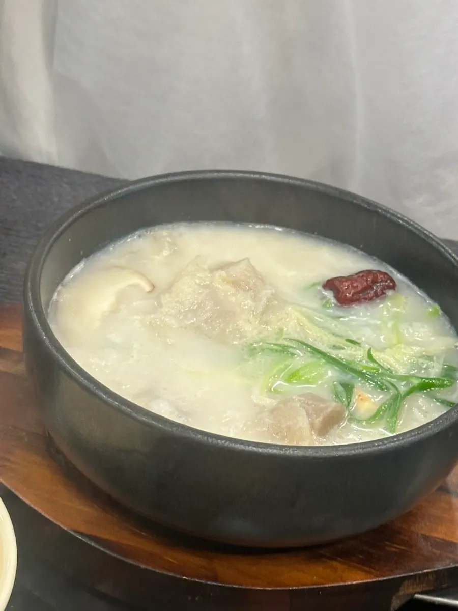 Korean meal spread suitable for a family meal out