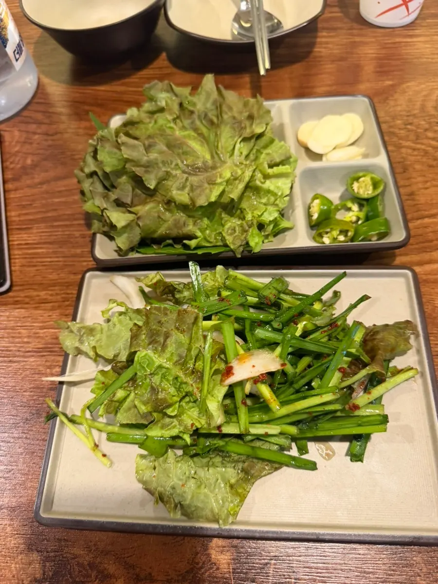 주문한 반반 중사이즈와 음료