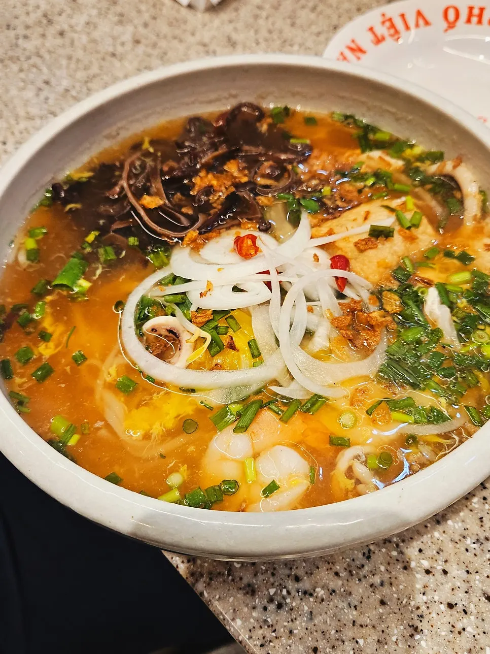 A bowl of the fall new menu squid pho