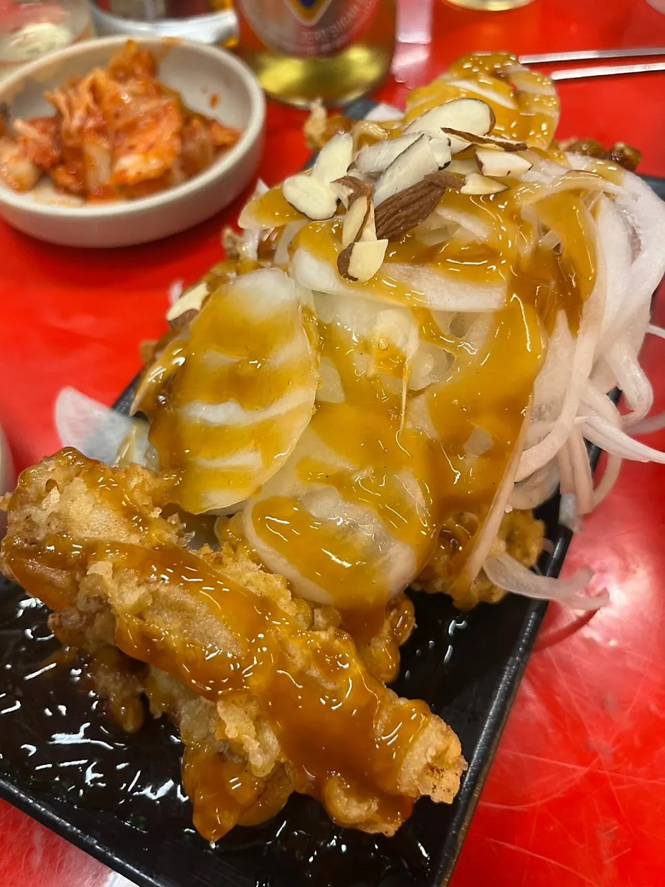 수박샤베트 한 컵 클로즈업