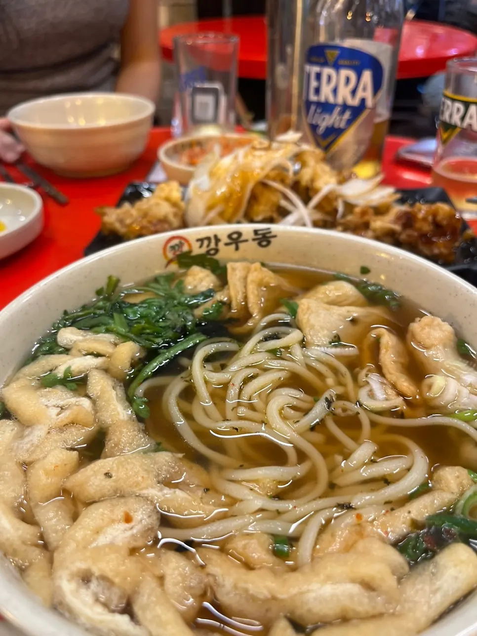 탕수육 샤베트 우동 한 상