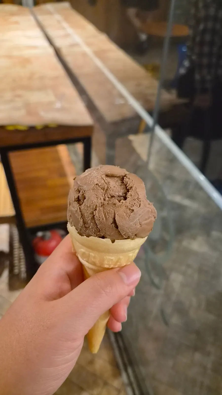 Ice cream cone corner for after the meal