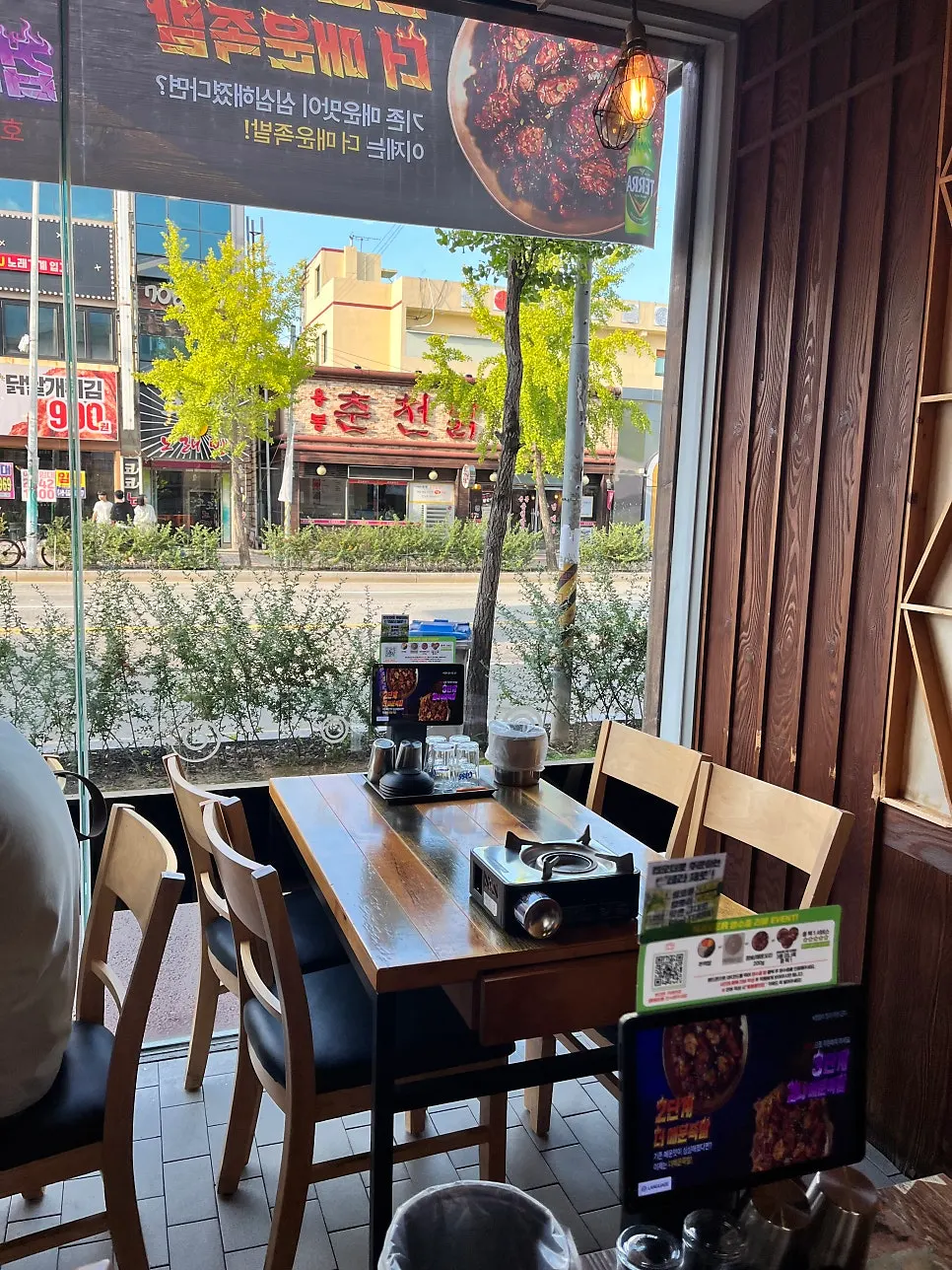View of the comfortable seating area inside the store