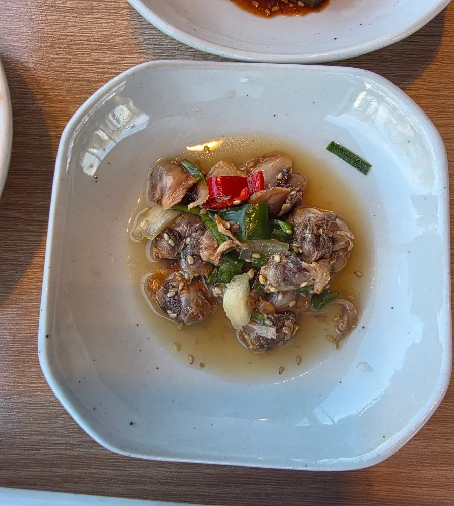 Soy-seasoned cockle side dish