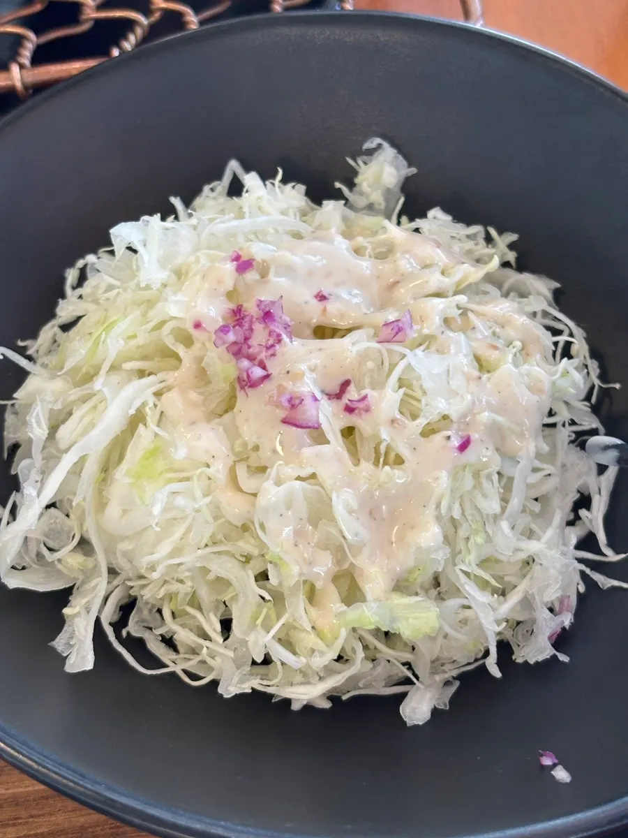 Wasabi, lemon salt and cumin arranged on a tray