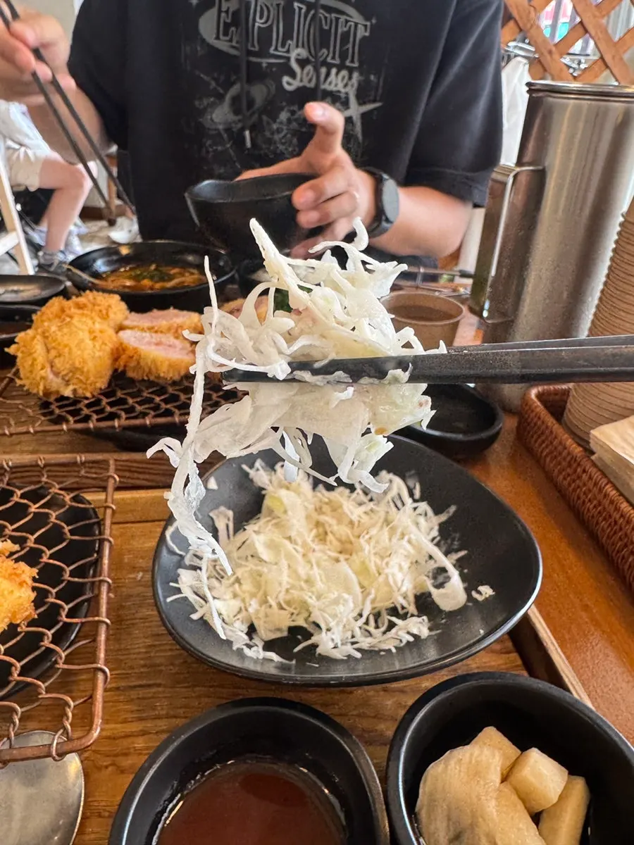 Plate of fresh cabbage salad