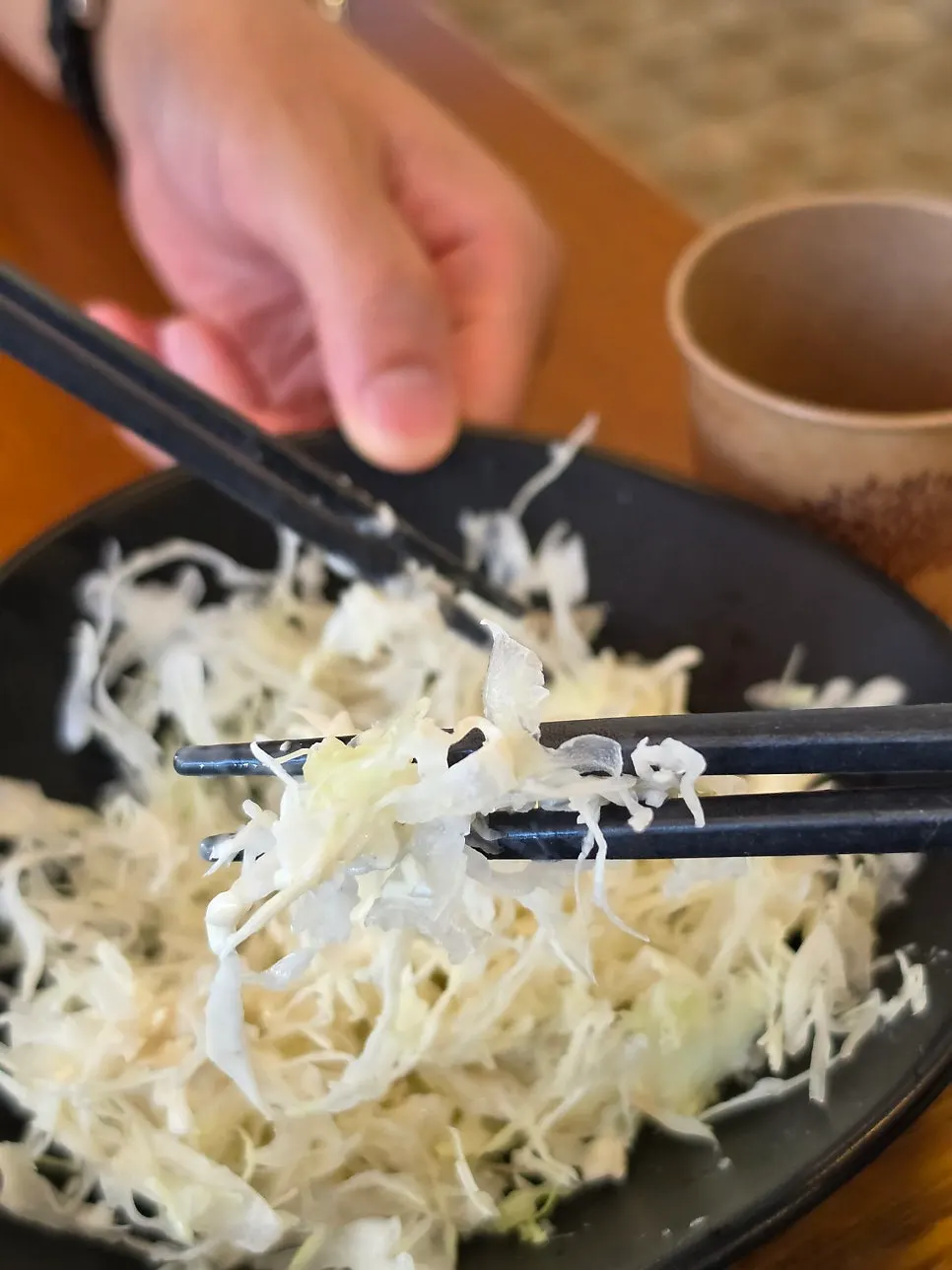 Top loin cutlet served with wasabi