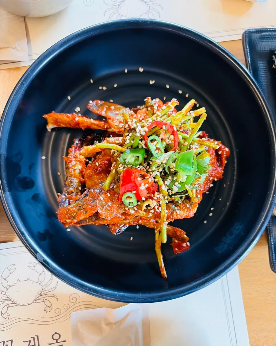 살이 꽉 찬 양념게장 게살