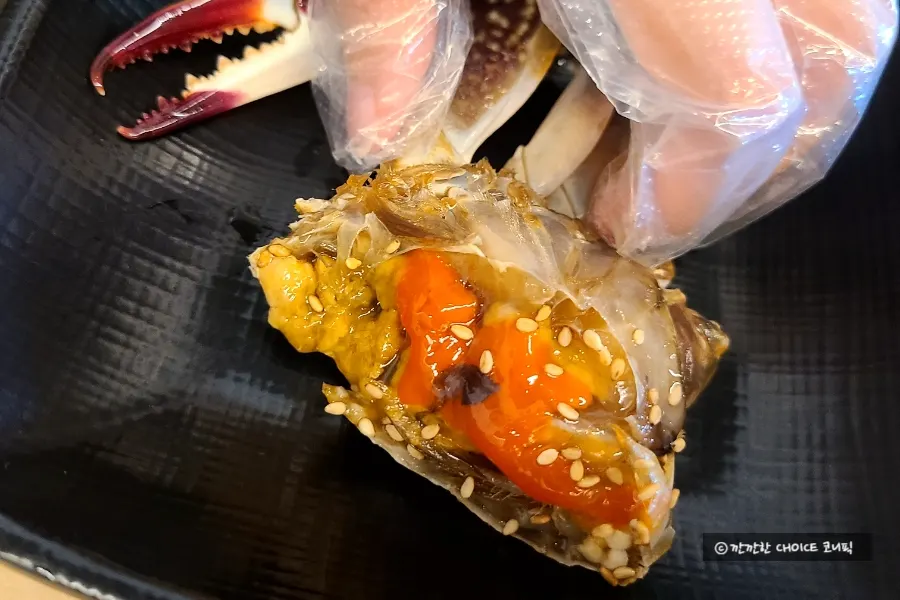 Crab meat picked out and placed on rice